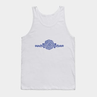 Blue Henna Tattoo - Blue Mehendi Motifs Tank Top